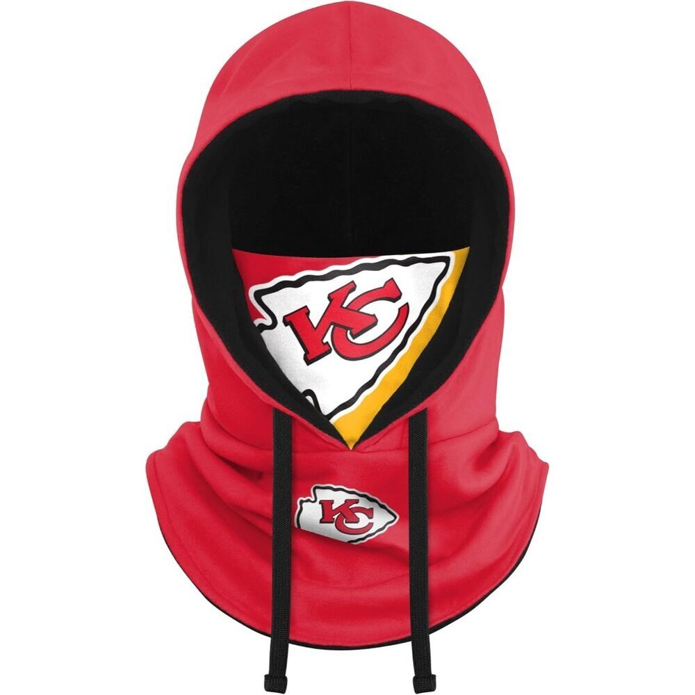 NFL Kansas City Chiefs Winter Cap Hoodie Face Cover Balaclava Gaiter Unisex